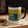 Vault-Tec 'This Way to Vault' Accent Coffee Mug — Fallout-Inspired Gamer Gift