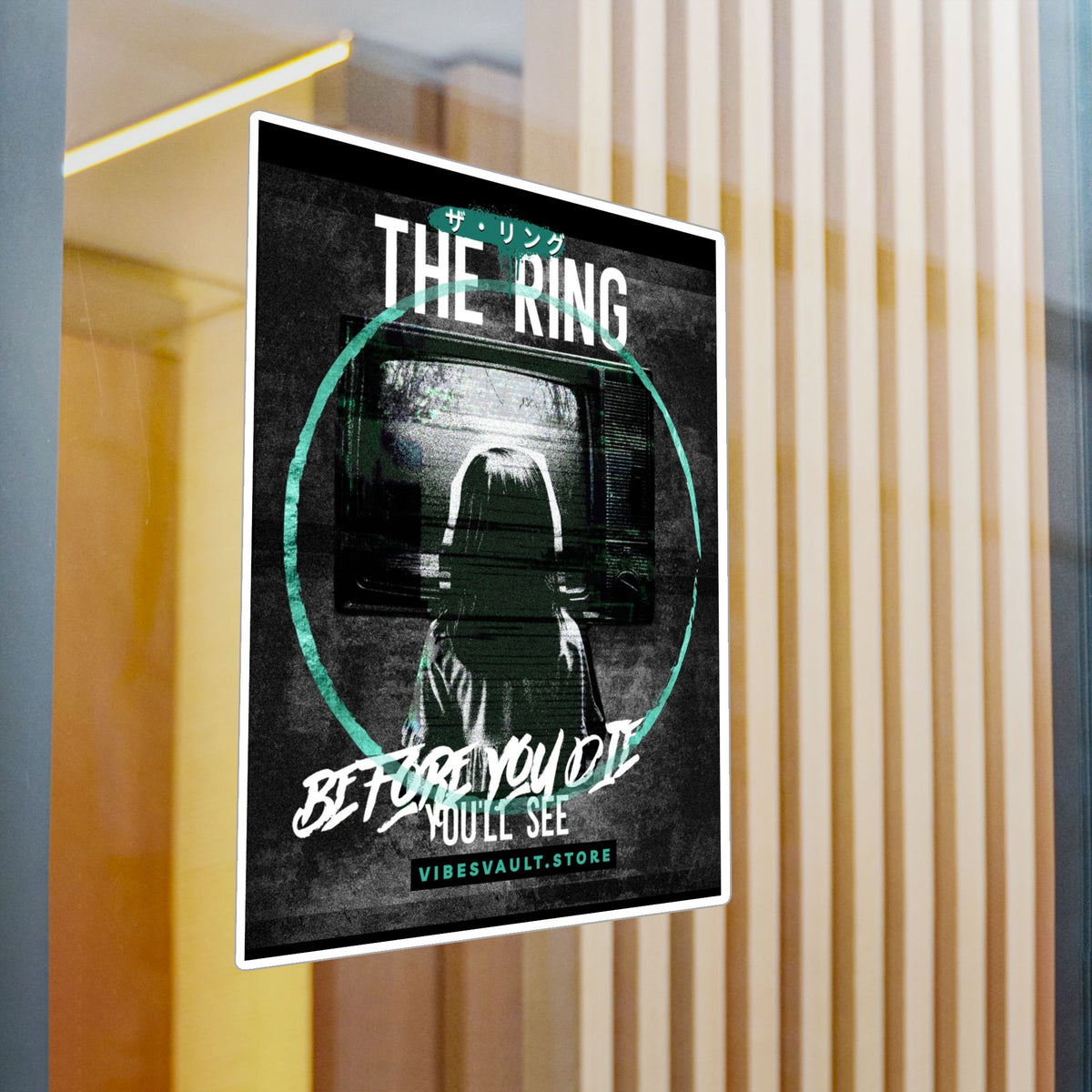 The Ring Horror Movie Kiss-Cut Vinyl Decal — “Before You Die You’ll See”— Halloween 2026