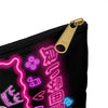 Neon Kitty Zip Bag
