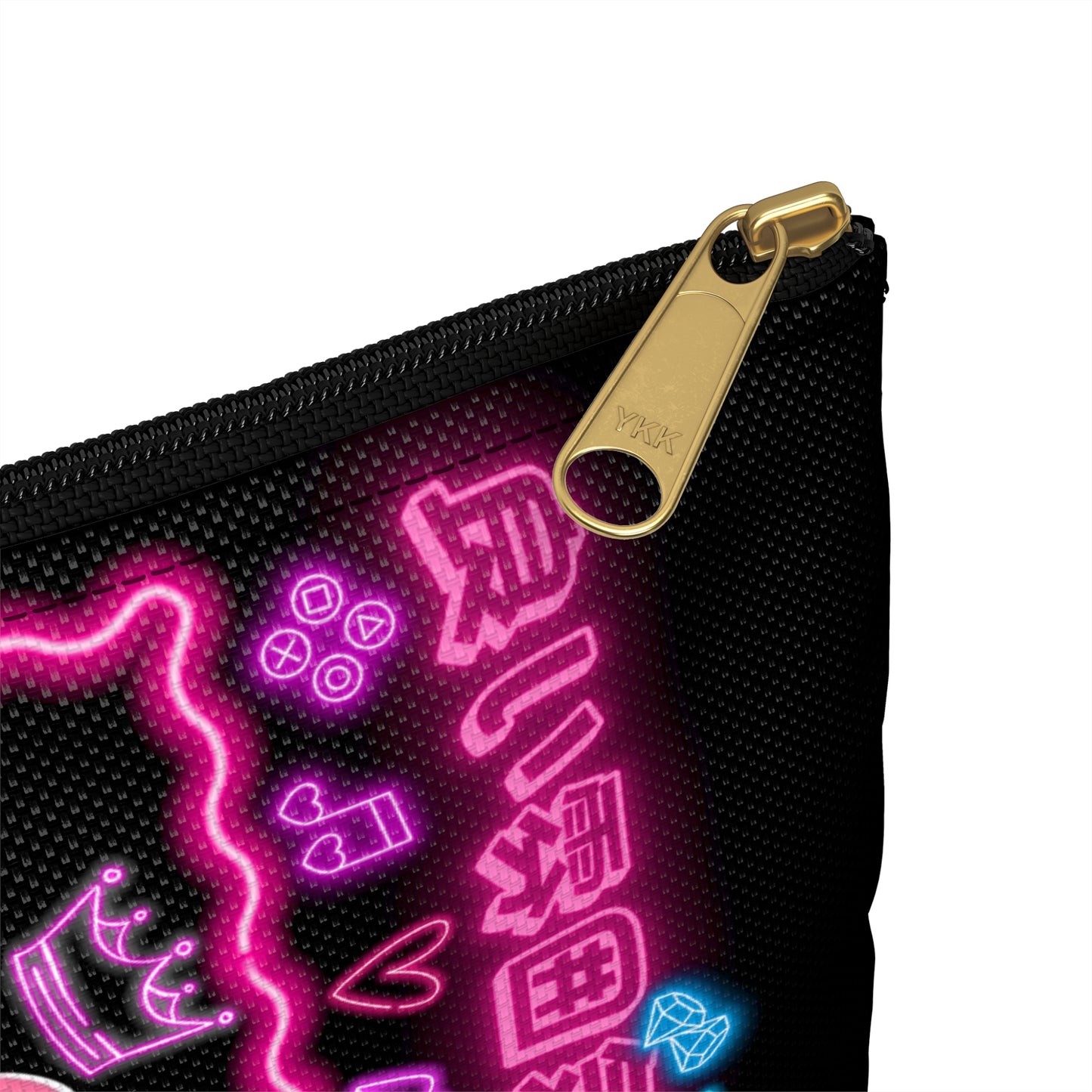 Neon Kitty Zip Bag