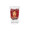 Rose Mosaic Portrait Pint Glass 16oz