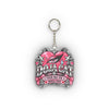 Pink Heart Chrome Eye Custom Shape Mini Plush Keychain