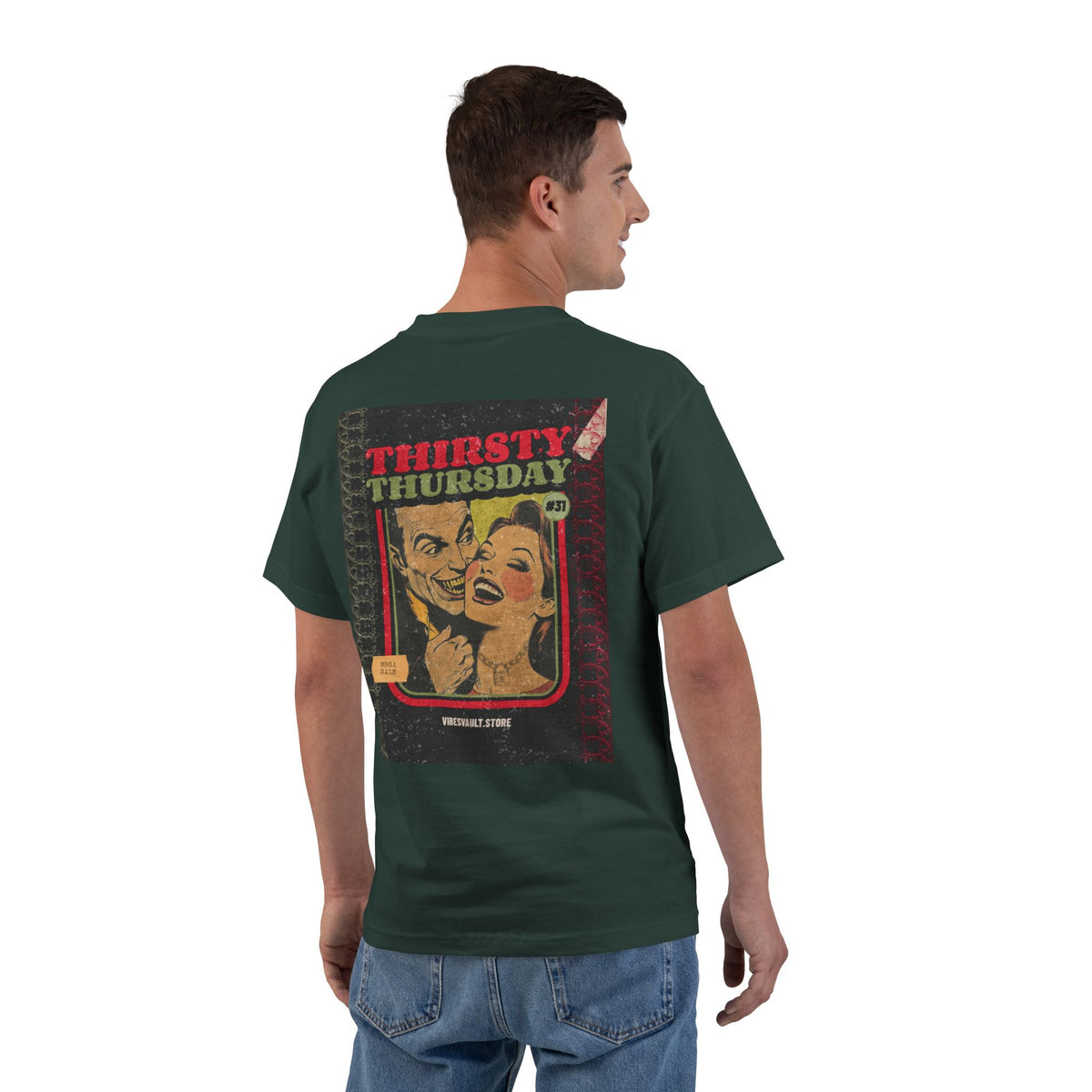 Vampire Thirsty Thursday Date Night - T-shirt Top - Retro Graphic Tee - Fall Halloween 2026