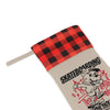 Skateboarding Through the Holidays Christmas Stocking – Red Buffalo Plaid Cuff