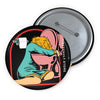 Fight Your Demons Button - Retro XXX Alcoholic - Dracula Pin Badge - Fall Halloween 2026