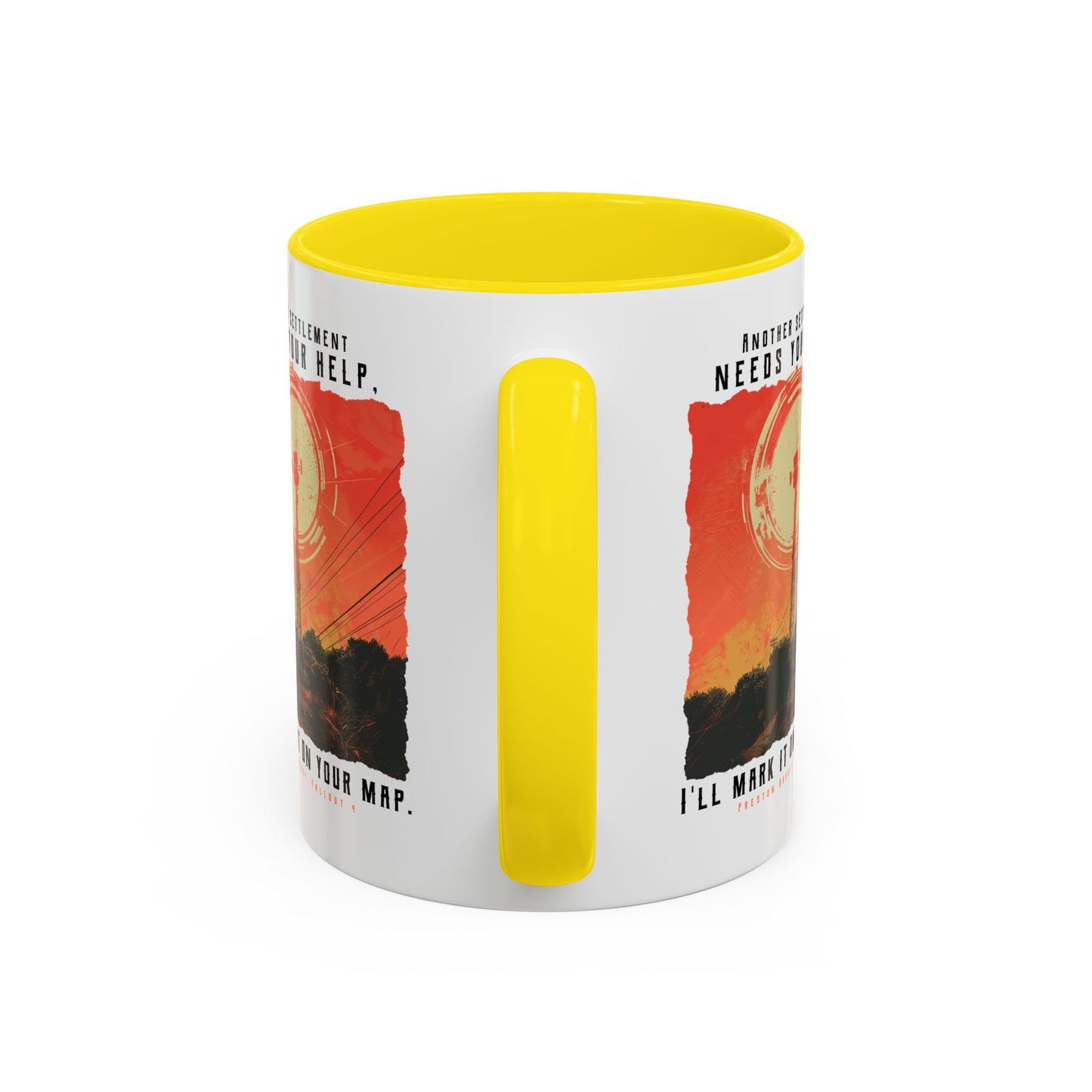 I'll Mark It On Your Map Fallout Coffee Mug — Vintage Radio Tower Accent Mug