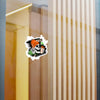 Skull Coffee Sticker — Halloween Skull with Beanie & Pumpkin Kiss-Cut Vinyl Decal— Halloween 2026
