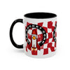 Coffee Mug — Red Rocket Corp Retro Rocket Logo Accent Mug (11/15oz)