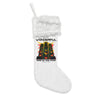 Flannel Christmas Stocking – "Wonderful Time of the Year" Holiday Tree Design