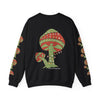 Mushroom Tree Crewneck Sweatshirt — Festive Toadstool Holiday Graphic