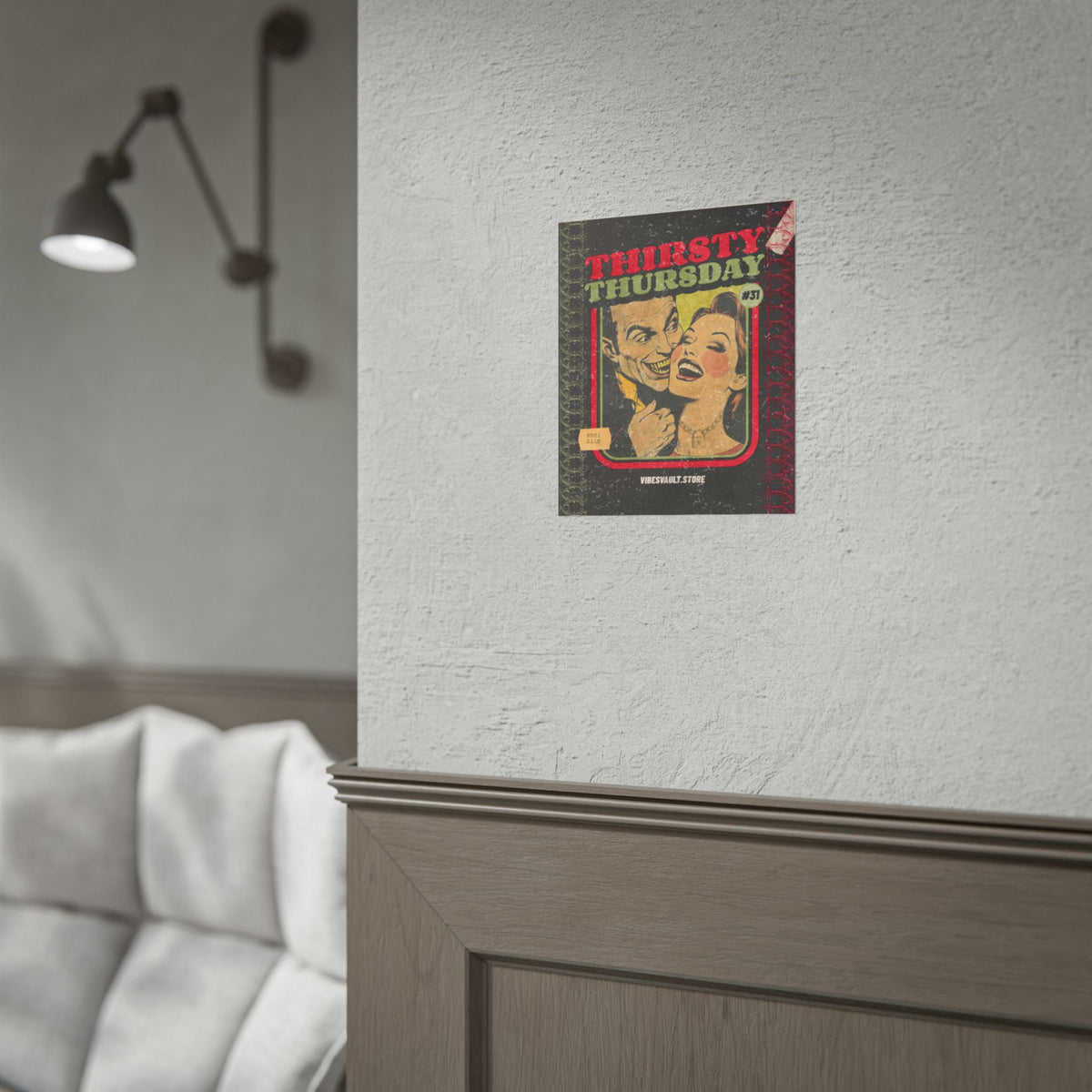 Thirsty Thursday Dracula Vampire Poster - October Magazine Cover