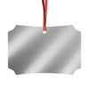 Red Roses Chrome Portrait Aluminum Ornaments