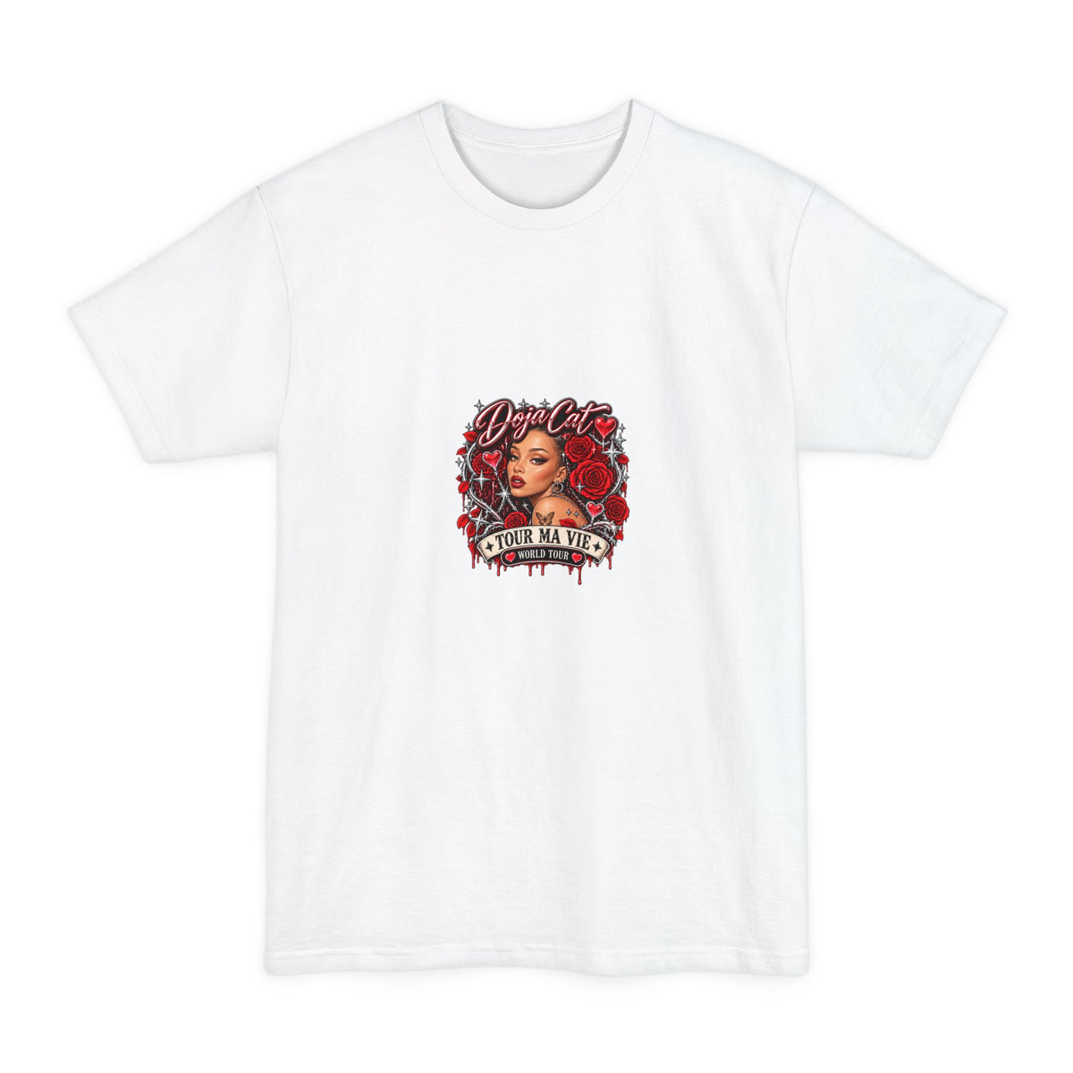 Red Roses Chrome Portrait Hanes Tall Beefy-T Shirt