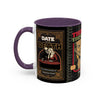 3 Book Covers Retro Vampire, Death and Black Cats Mug — Two-Tone Accent 11/15oz - Fall Halloween 2026