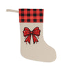 HOLIDAY Red Bow Christmas Stocking
