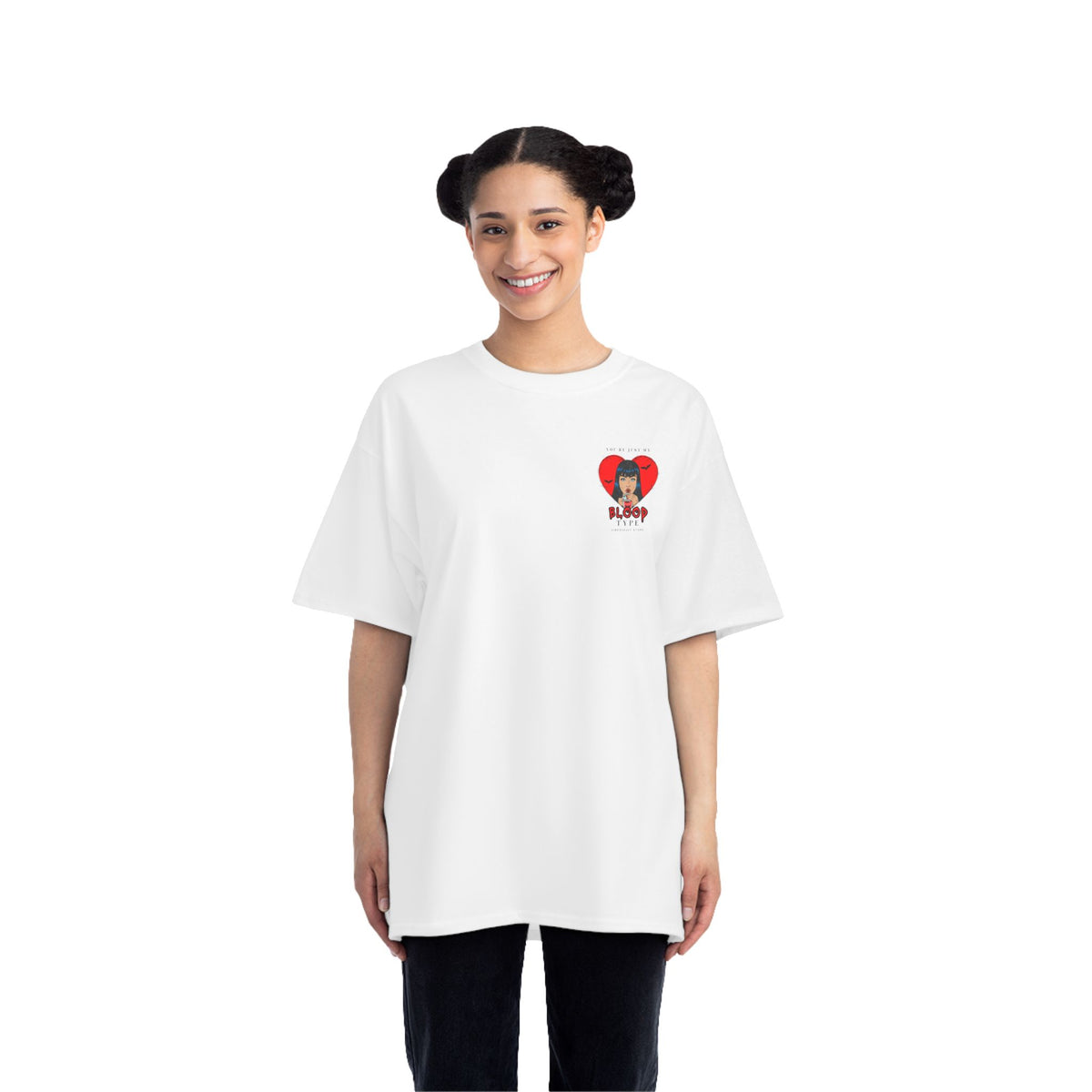T-Shirt — "You Know My Blood Type" Retro Vampire Heart Graphic Tee