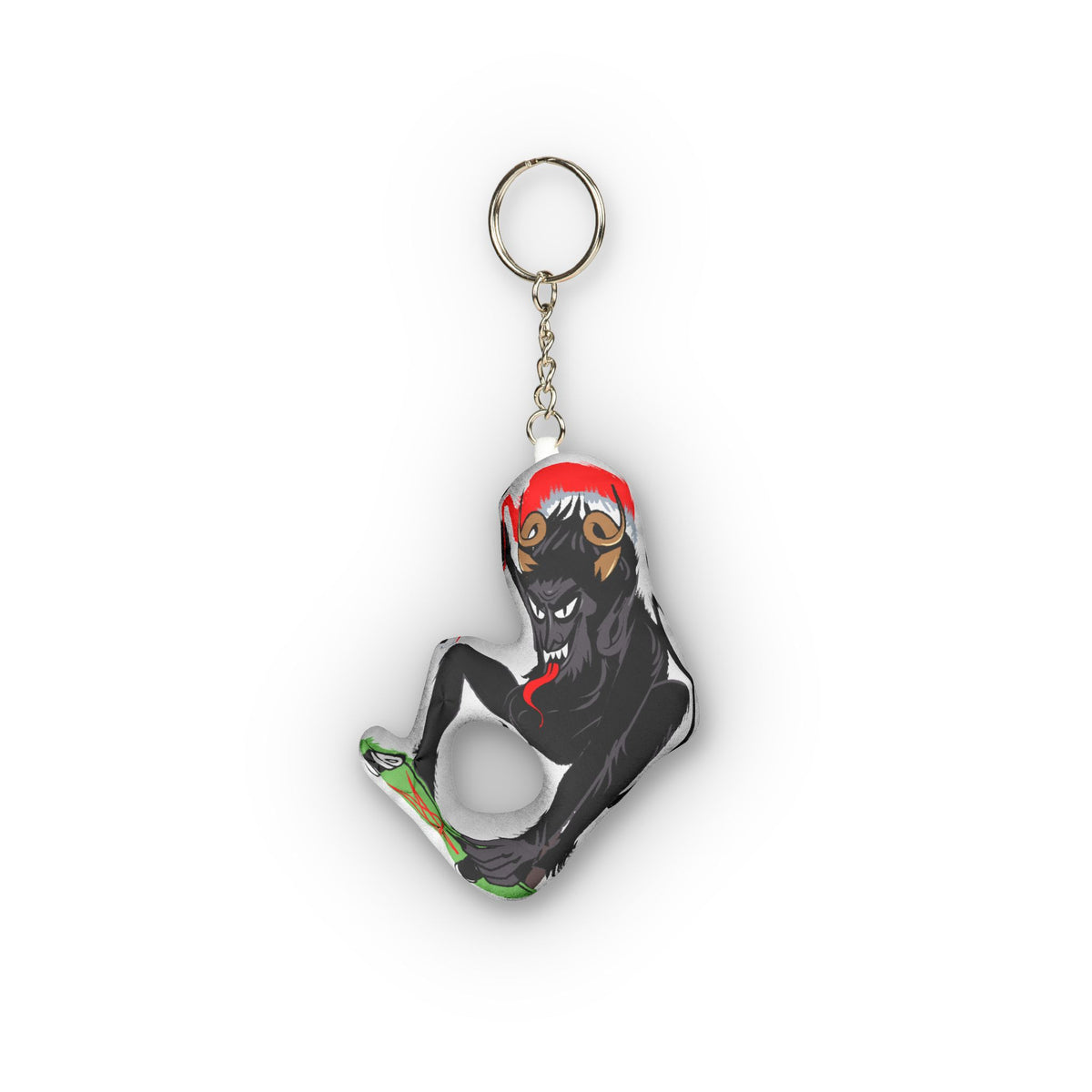 Christmas Skateboarding Krampus Custom Shape Mini Plush Keychain