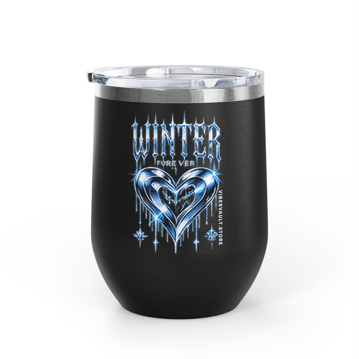 Winter Forever Wine Tumbler 12oz