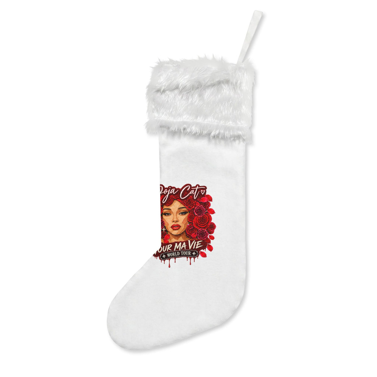 Rose Mosaic Portrait Christmas Stockings (Flannel)