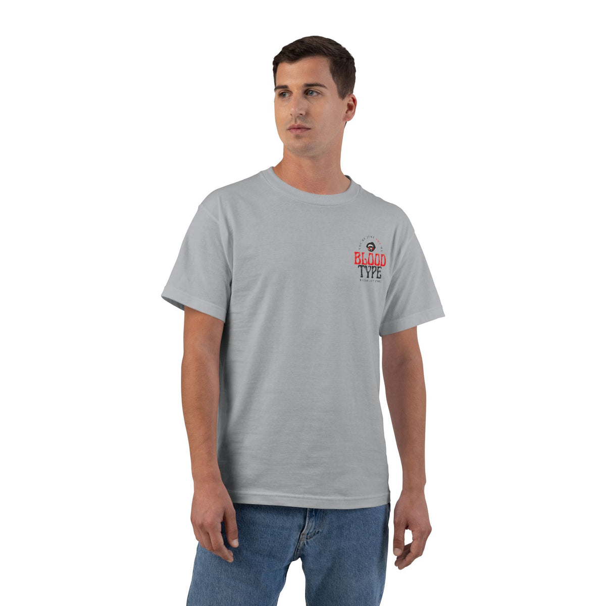 "You're Just Not My Blood Type" Retro Vampire Heart Graphic Tee - Fall Halloween 2026