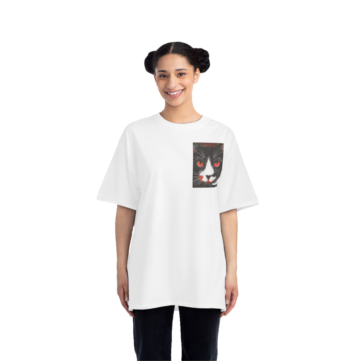 Red Halloween Magazine Cat Edition - T-shirt Top - Retro Fall Witch Wizard Magic -Graphic Tee - Fall Halloween 2026
