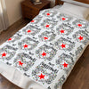 HOLIDAY Skeleton Heart Velveteen Plush Blanket