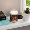Cozy Fireplace Cat Scented Soy Candle – 9oz Relaxing Home Fragrance