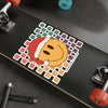 Christmas Smile Sticker — Retro Smiley Face Kiss-Cut Vinyl Decal
