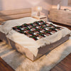 Christmas Time Santa Burning Money Velveteen Plush Blanket