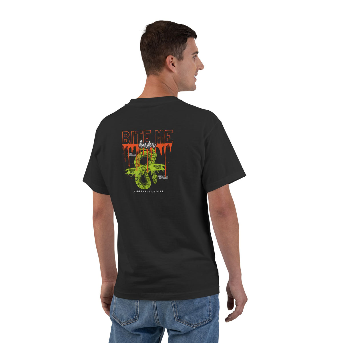 Snake Vampire "Bite Me Harder" - T-shirt Top - Graphic Tee - Fall 2026