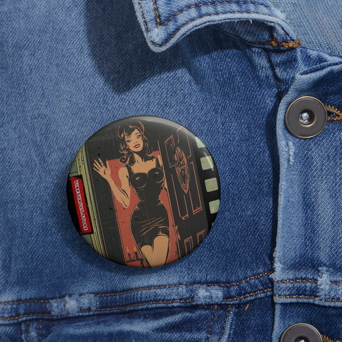 Vampire Halloween Costume Party Pin - Button Badge - Fall 2026