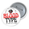 Pin Button — "You're Just My Blood Type" Vampire Heart Badge - Fall Halloween 2026