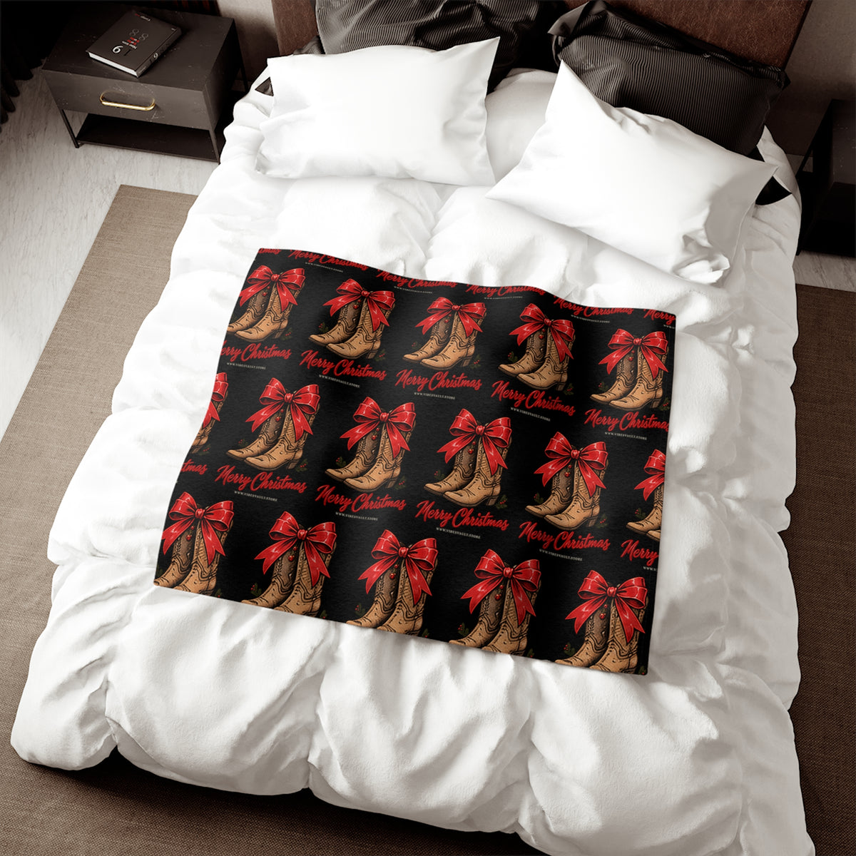 Merry Christmas Christmas Bells Holiday Sweatshirt Blanket