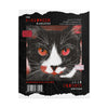 Red Halloween Cat Poster - "Black Cat Magic" October Magazine Cover
