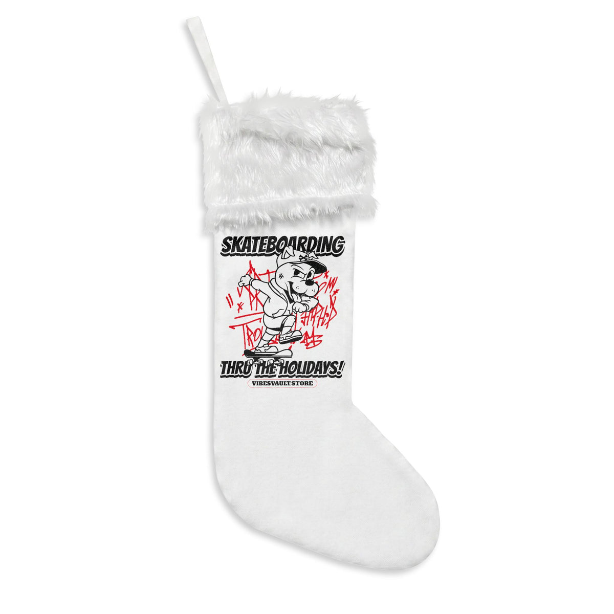Skateboarding Thru The Holidays Christmas Stocking