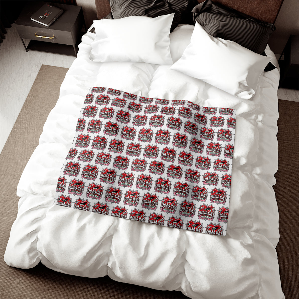 Red Heart Chrome Eye Sweatshirt Blanket