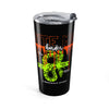 20oz Snake Drip Tumbler — Neon Zombie Skull Travel Cup— Halloween 2026