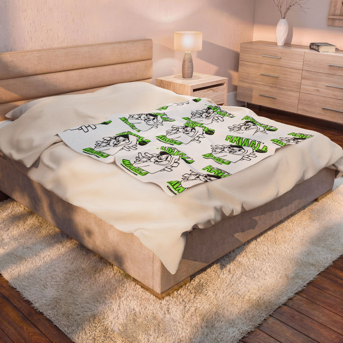 HOLIDAY Kringle Ready to Mingle Velveteen Plush Blanket
