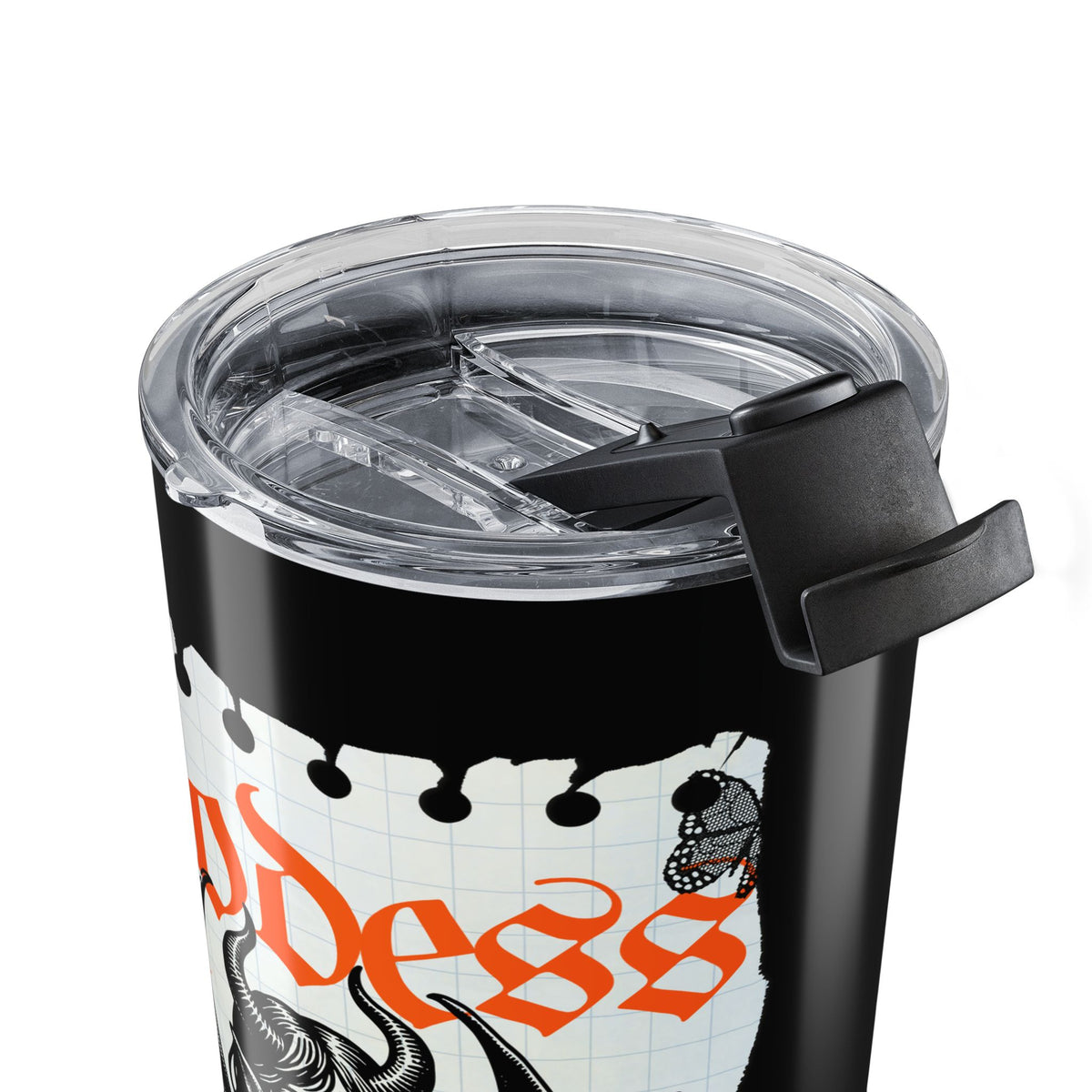20oz Gothic Rock Travel Tumbler — Goddess Vintage Band Artwork— Halloween 2026