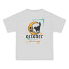 October Crescent Moon and Black Cat - T-shirt Top - Graphic Tee - Fall 2026