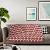 Rose Mosaic Portrait Sherpa Blanket