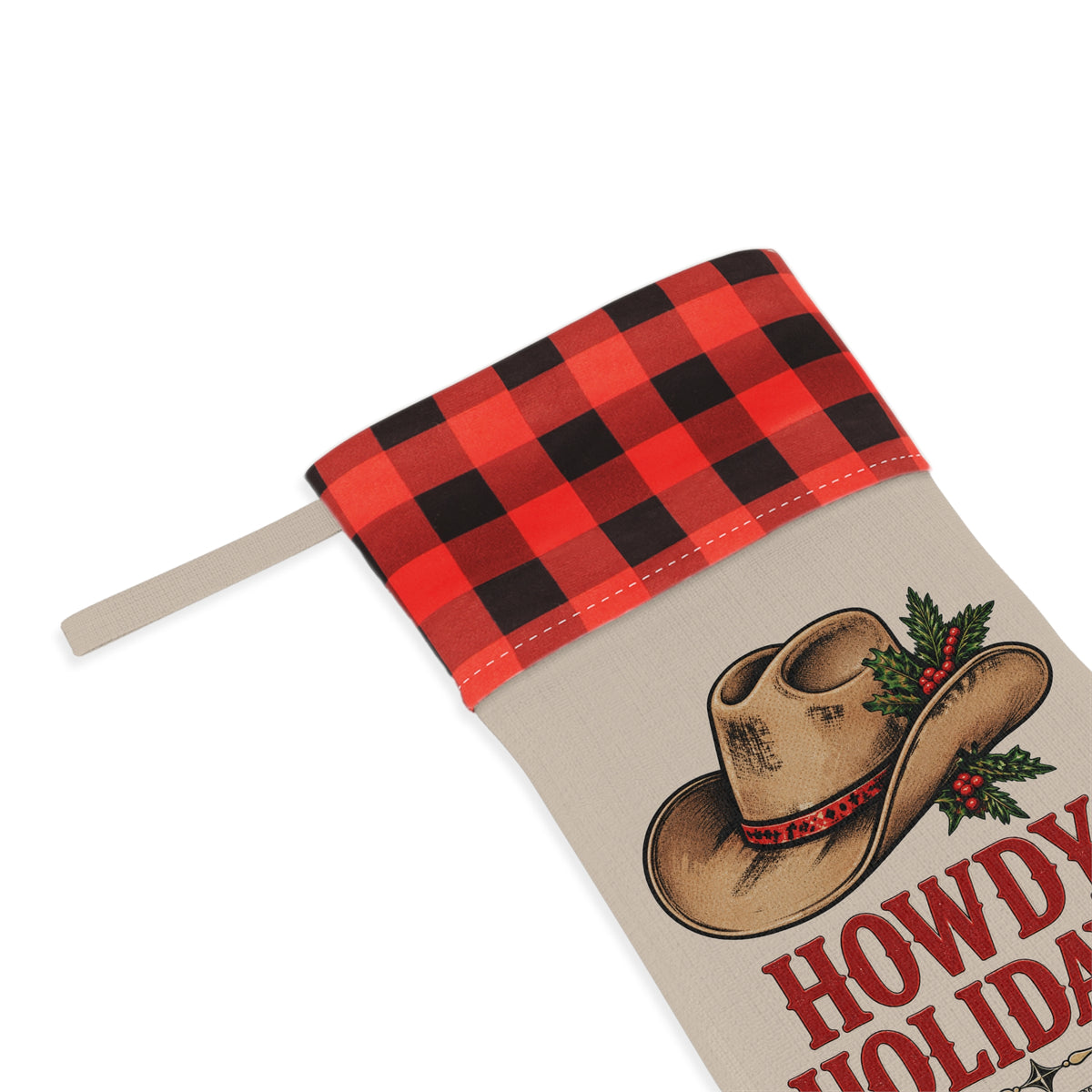 HOLIDAY Howdy Holidays Christmas Stocking