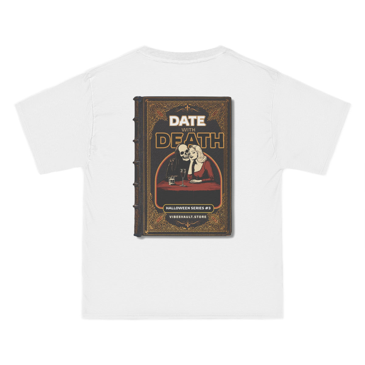 Date With Death Book Shirt - T-shirt Top - Retro Graphic Tee - Fall Halloween 2026