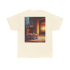 Cozy Fireplace Cat T‑Shirt
