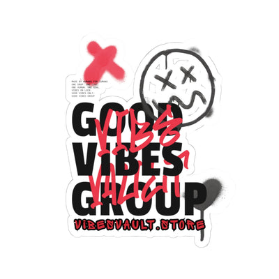Good Vibes Group Vibes Vault Logo Sticker Kiss-Cut Decal