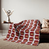 Rose Mosaic Portrait Sweatshirt Blanket