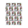 Christmas Time Santa Burning Money Velveteen Plush Blanket