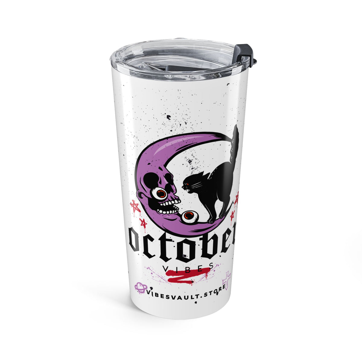 20oz Witchy Cat & Potion Tumbler — Moon Spooky Halloween Travel Cup— Halloween 2026