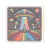 Sticker Rainbow UFO Space