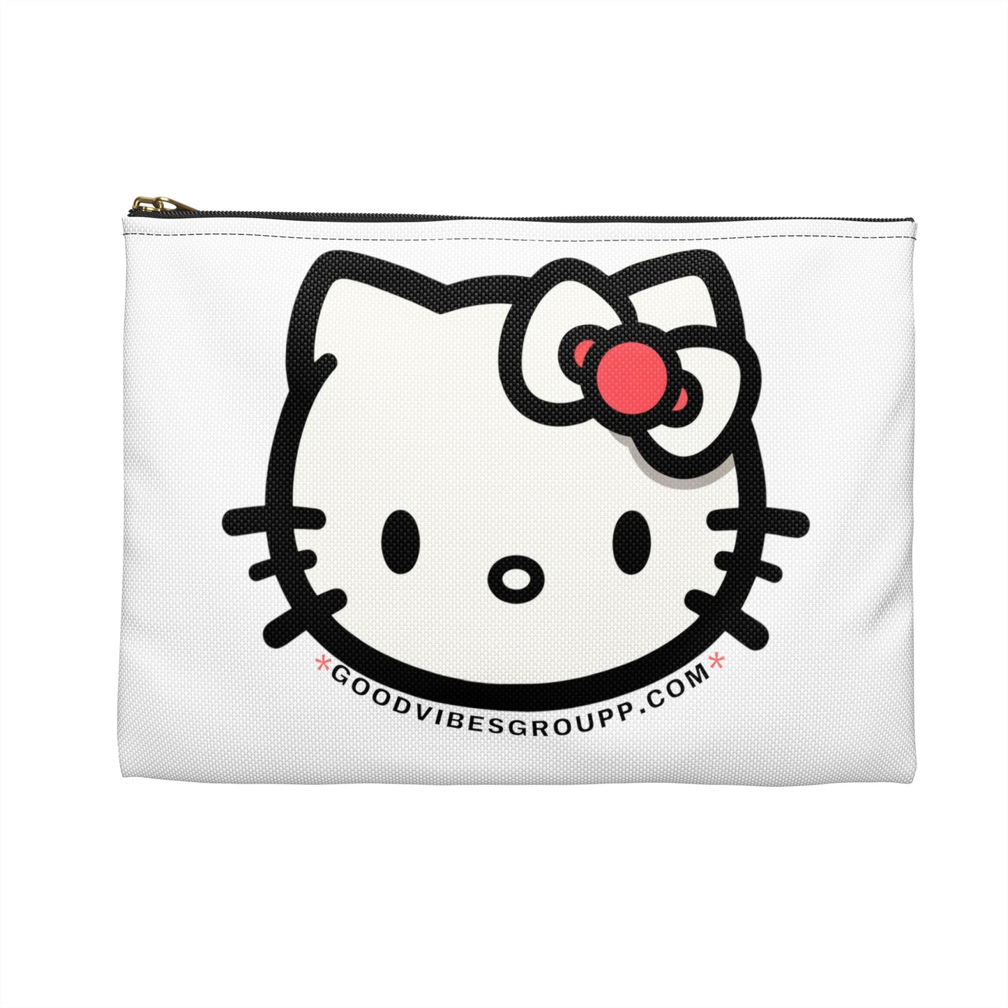 Bow Cat Zip Bag